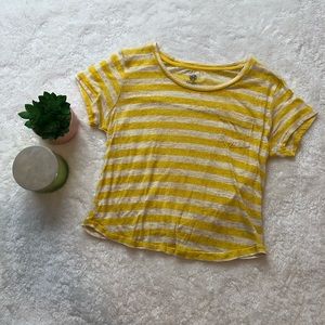Jessica Simpson | Yellow Striped Top